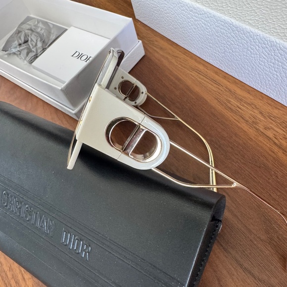Dior Square White Sunglasses - Picture 4 of 5